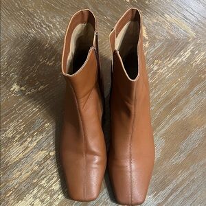 Paolo Tan Leather Ankle Booties